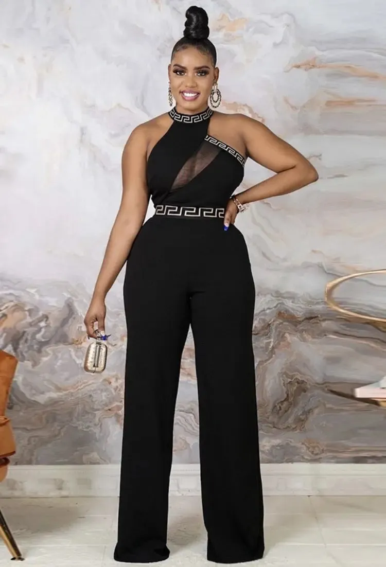 Black Halter Jumpsuit