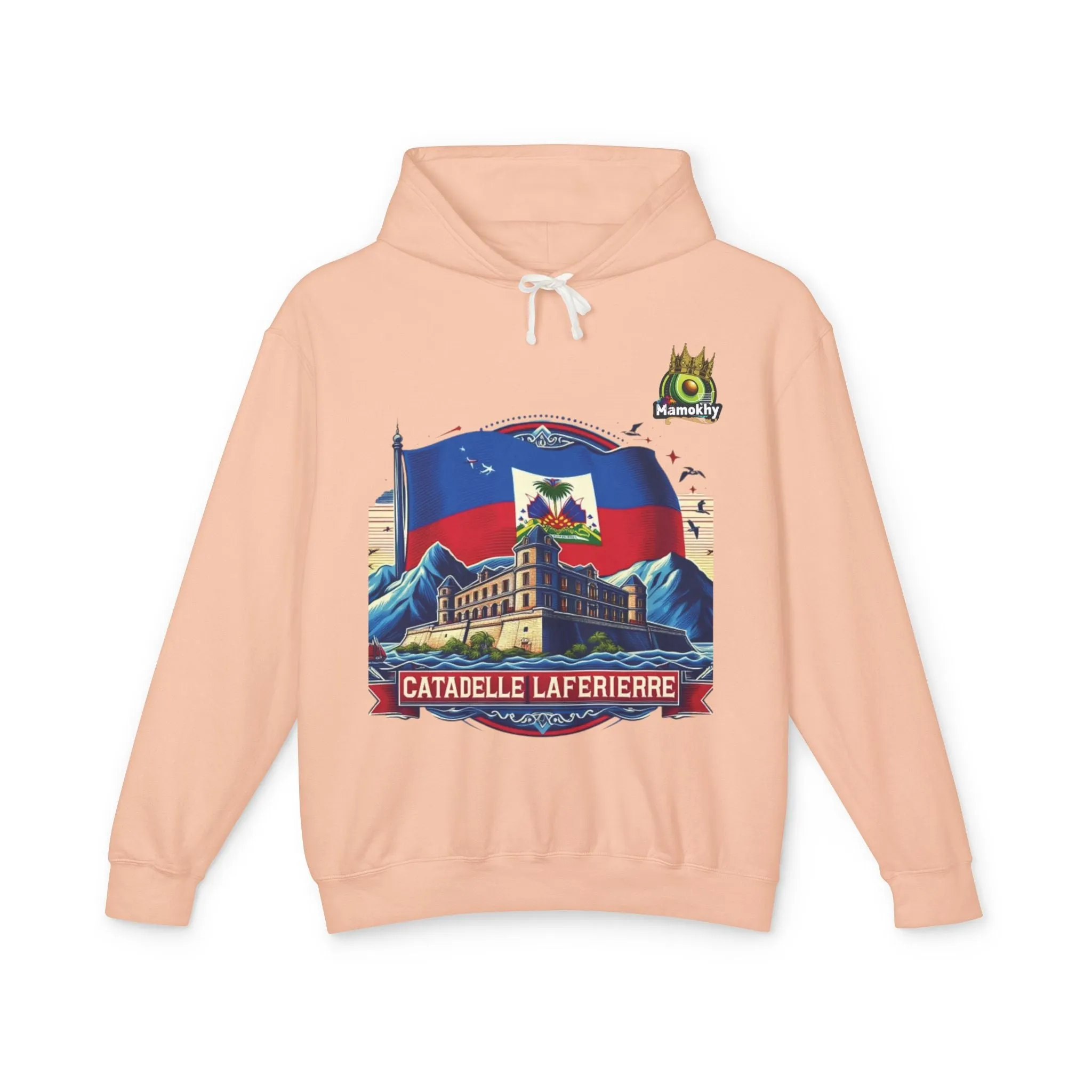 Citadelle Laferrière Haitian Pride Hoodie – Custom Hooded Sweatshirt with Flag Illustration