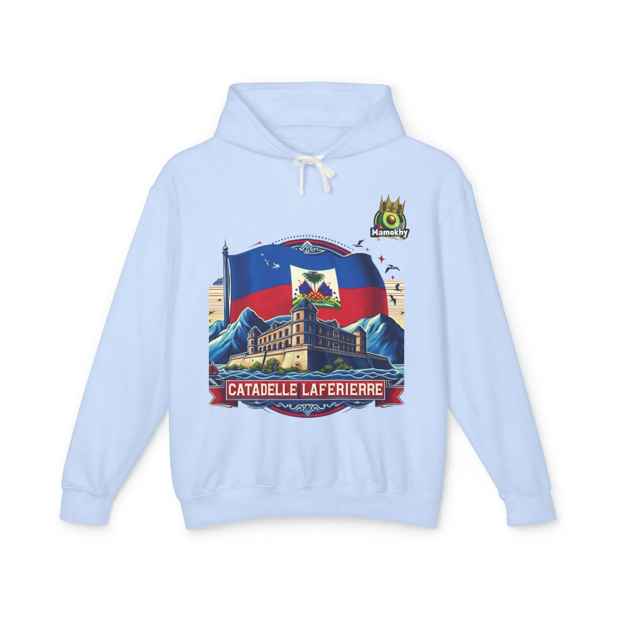 Citadelle Laferrière Haitian Pride Hoodie – Custom Hooded Sweatshirt with Flag Illustration