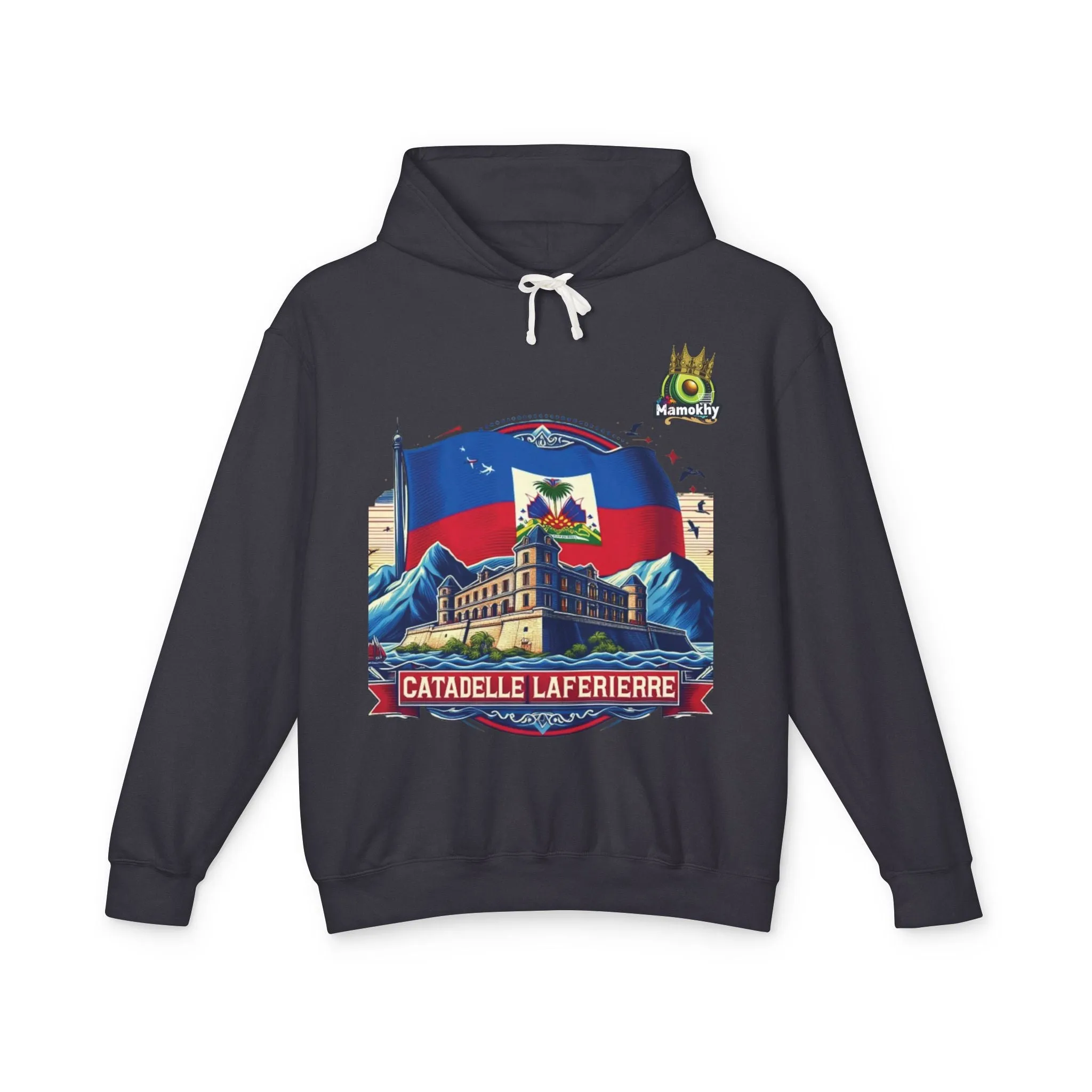 Citadelle Laferrière Haitian Pride Hoodie – Custom Hooded Sweatshirt with Flag Illustration