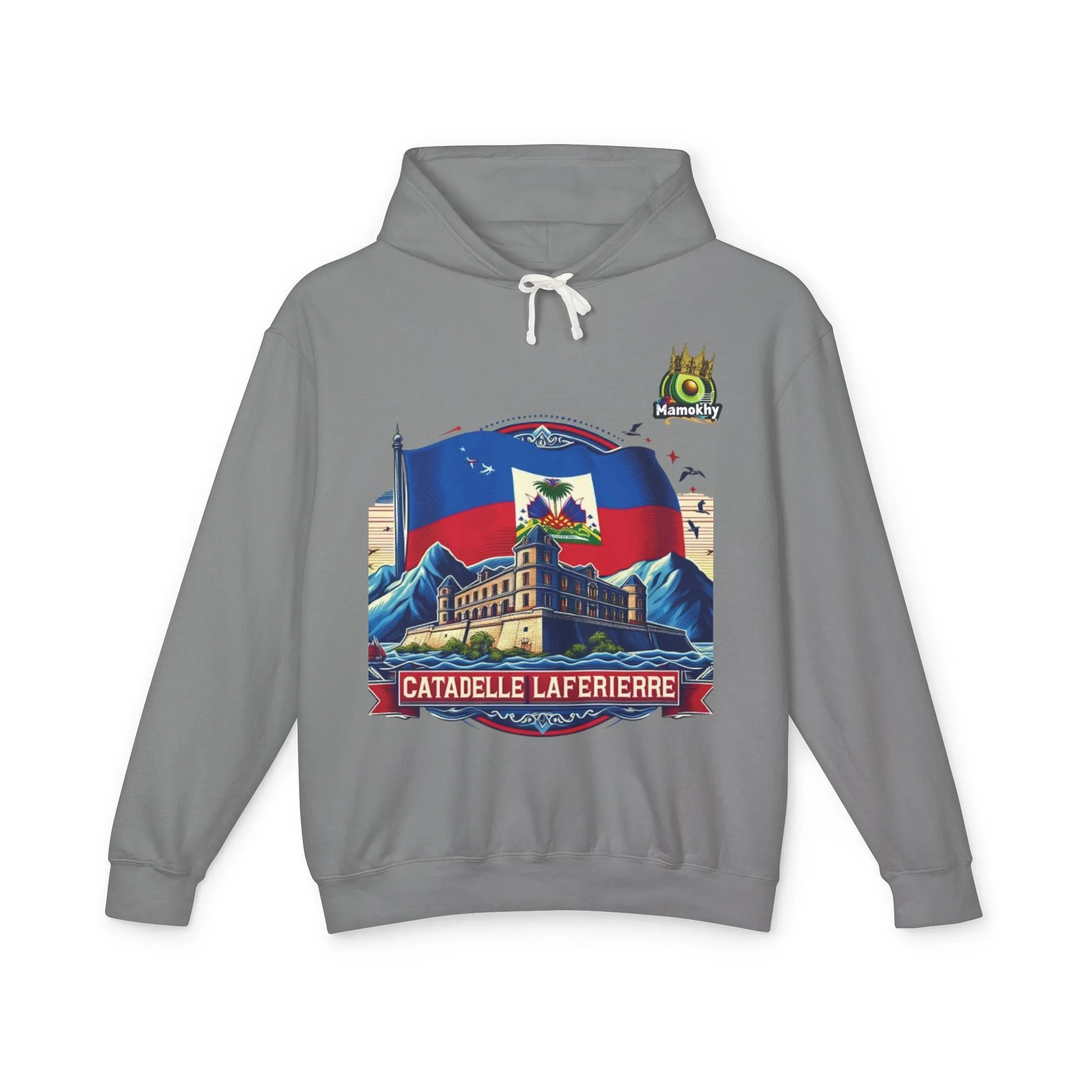 Citadelle Laferrière Haitian Pride Hoodie – Custom Hooded Sweatshirt with Flag Illustration