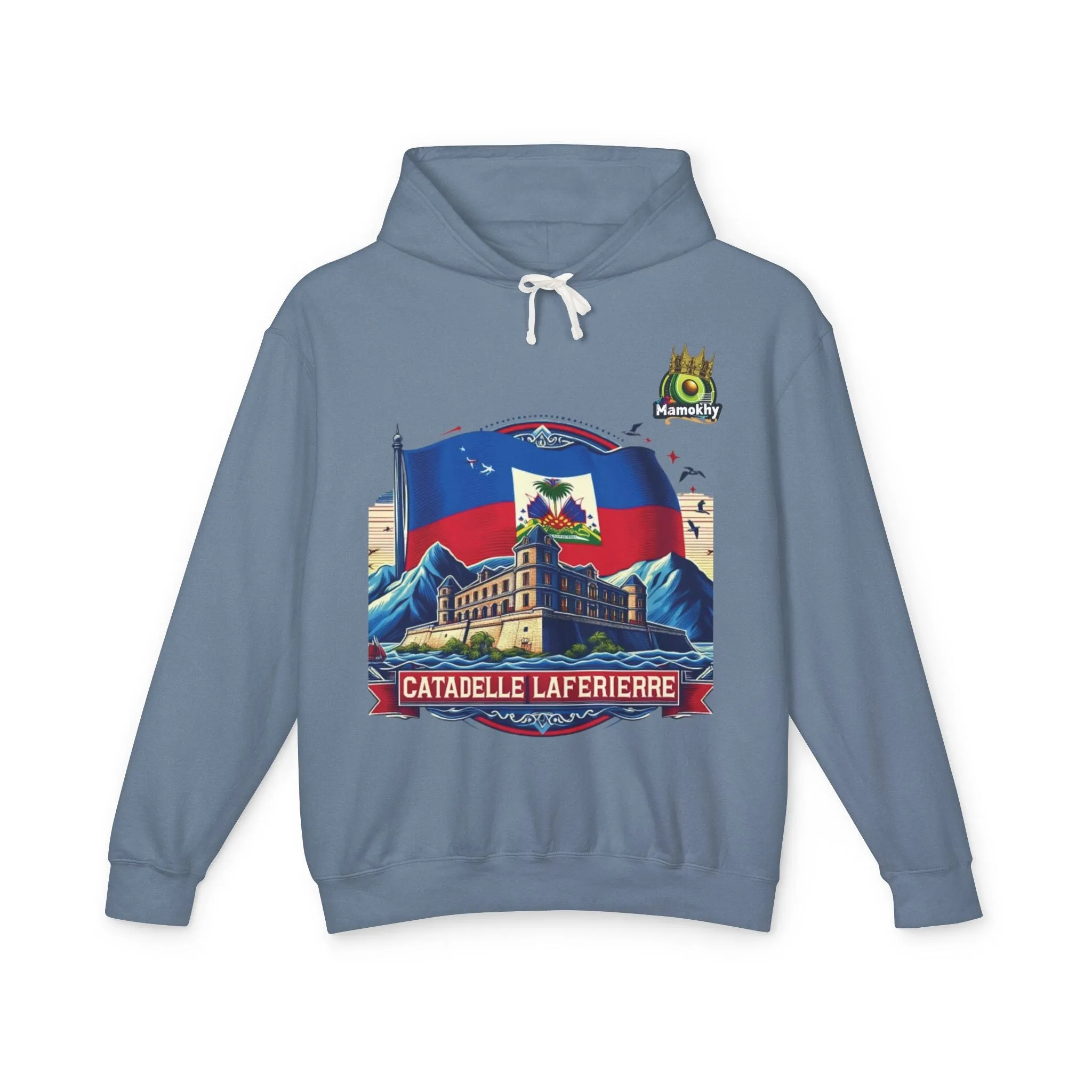Citadelle Laferrière Haitian Pride Hoodie – Custom Hooded Sweatshirt with Flag Illustration