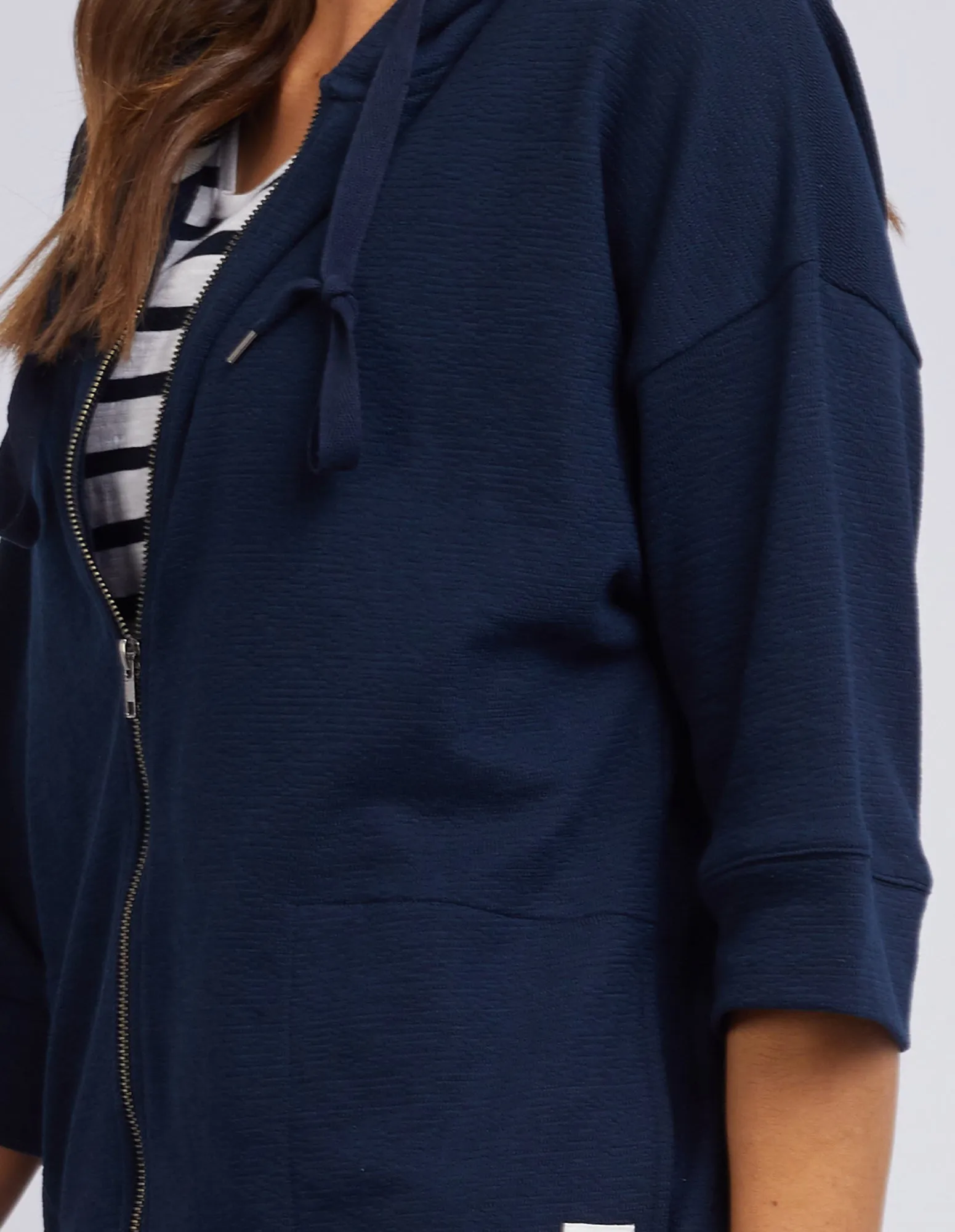 Elm Beach Zip Hoody - Navy