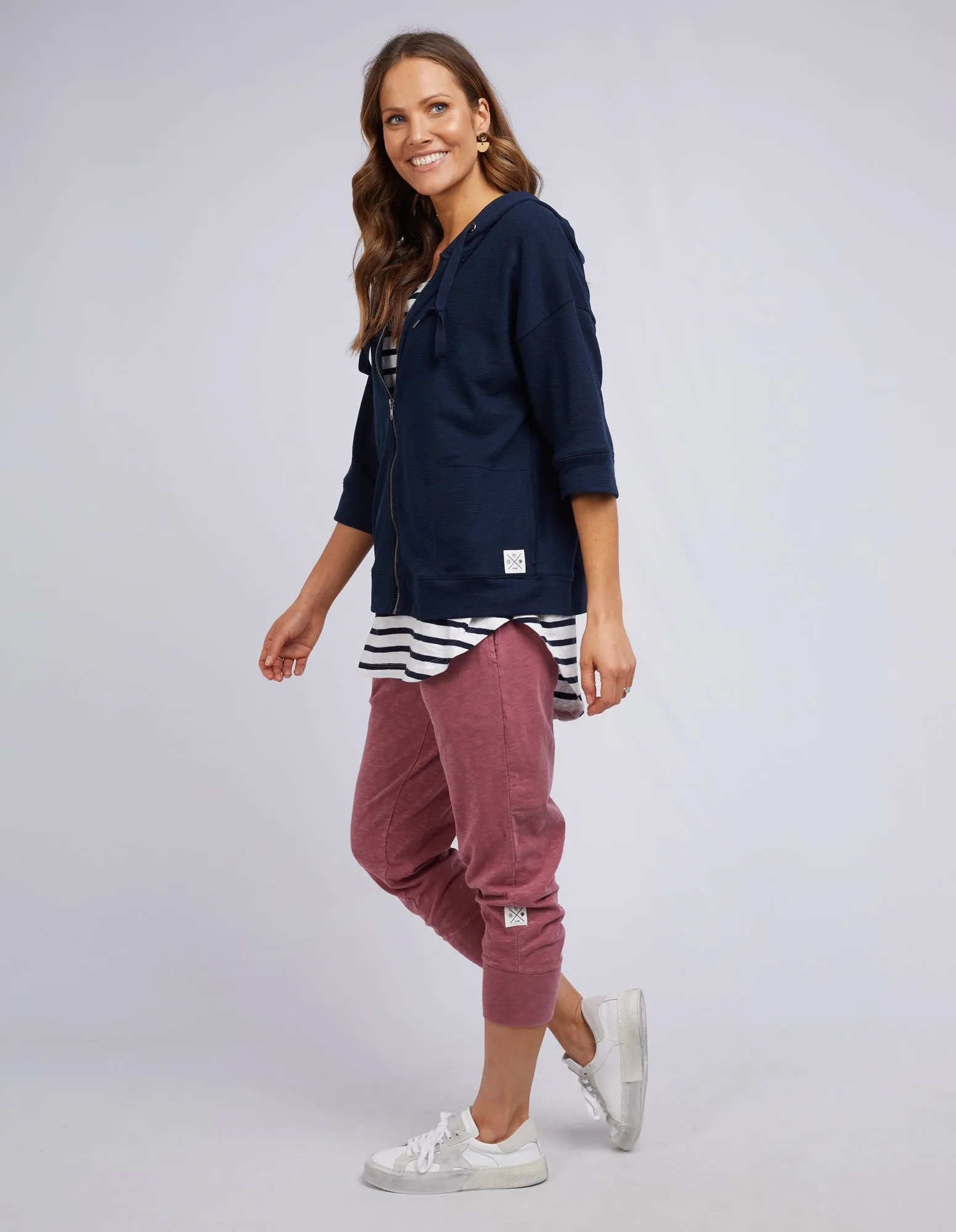 Elm Beach Zip Hoody - Navy