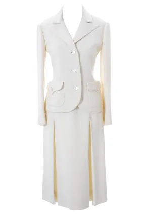 Exceptional Vintage Valentino Designer Wool Suit Early 1970s