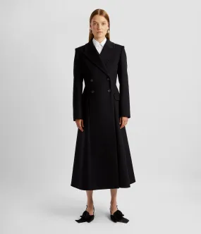 Fit And Flare Double Breasted Coat