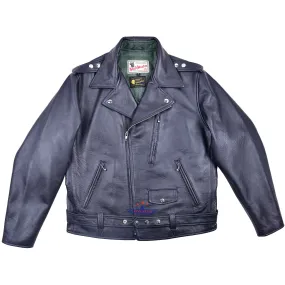 FiveStar Leather 1950's REBEL Jacket Black Horsehide leather