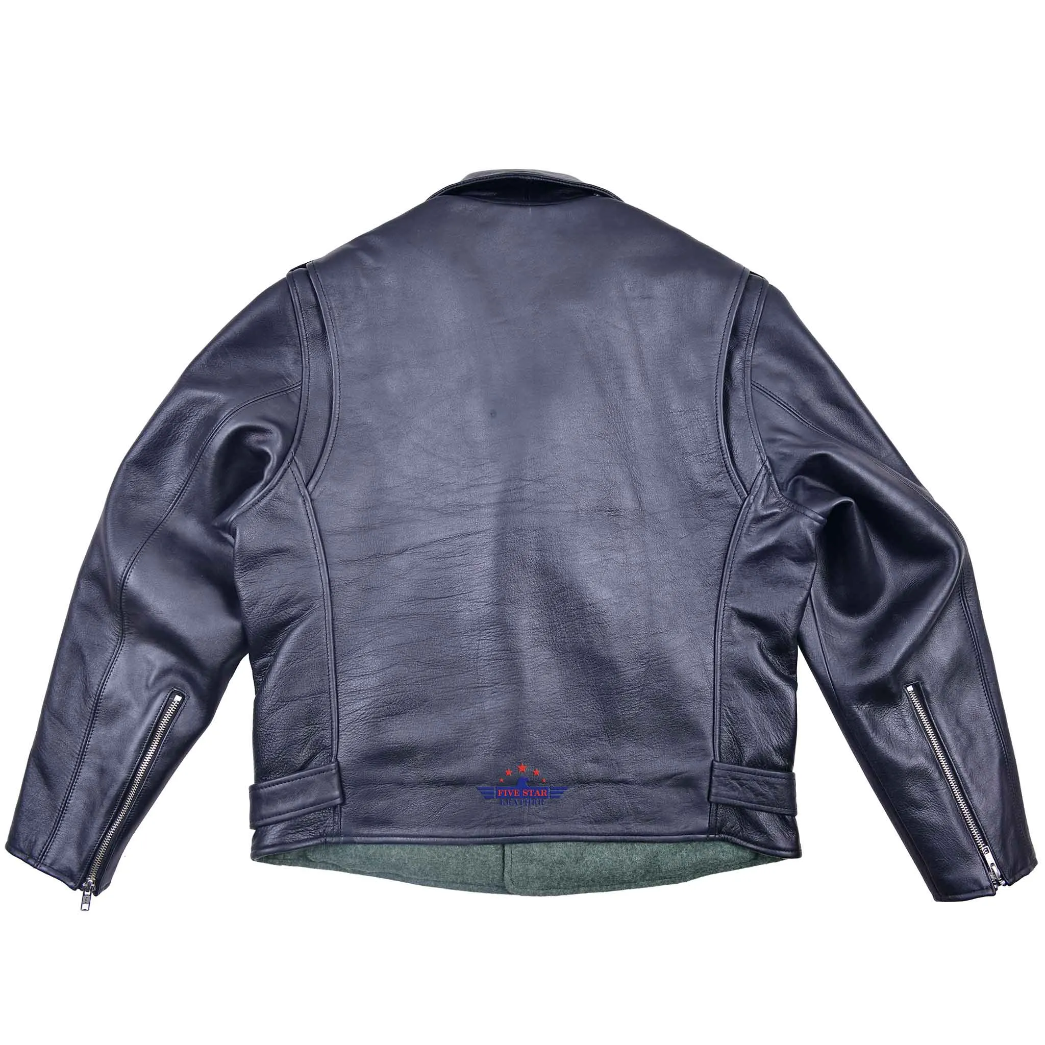 FiveStar Leather 1950's REBEL Jacket Black Horsehide leather