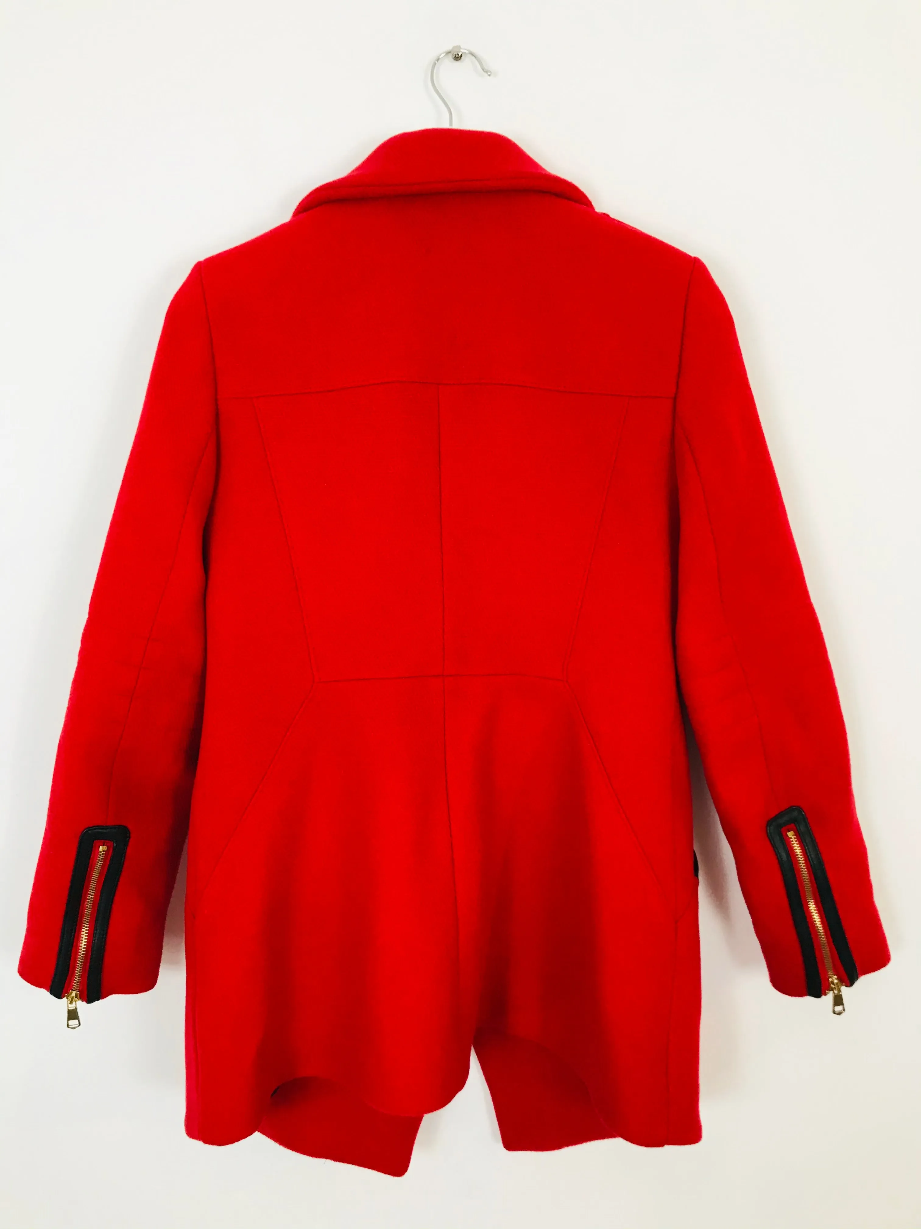 French Connection Women’s Wool Wrap Overcoat | UK14 | Red