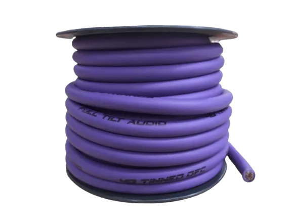Full Tilt 4 Gauge Purple 50' OFC Power/Ground Cable/Wire