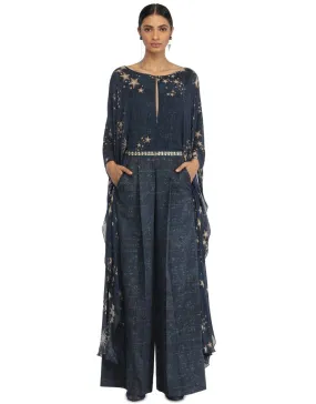 Kaftan Style Jumpsuit- Blue