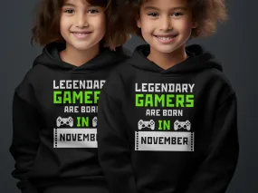 Legendary Gamers are Born in November Hoodie