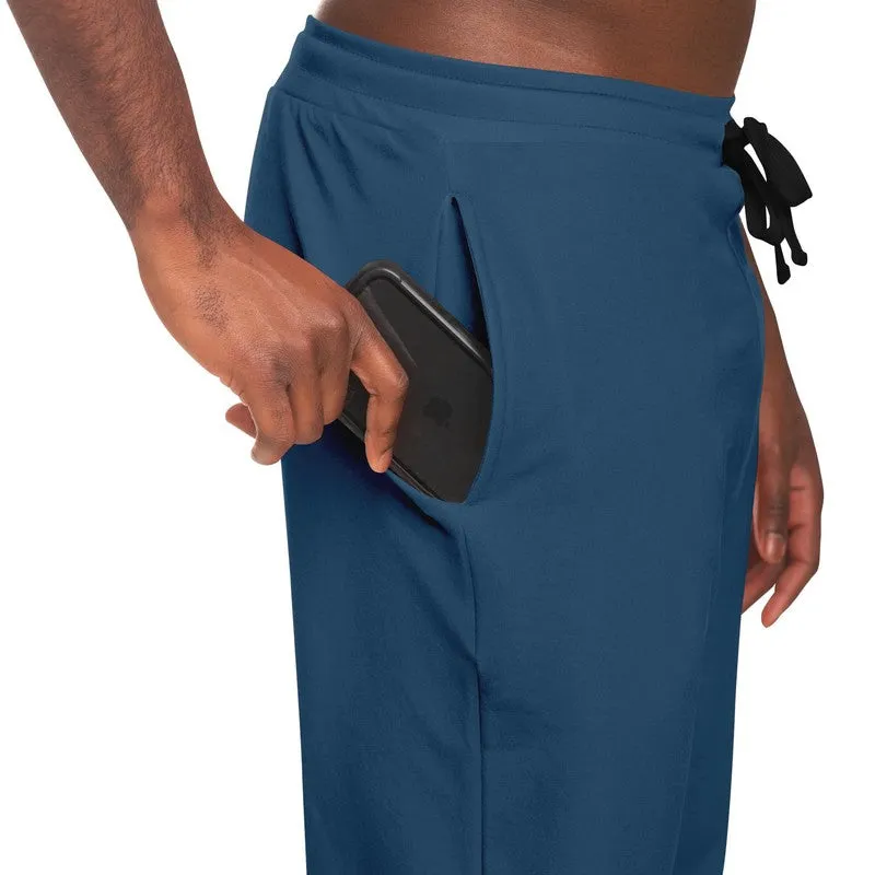 Medium Dark Blue Joggers | Unisex | with PLUS sizes | Medium Dark Pastel Blue | C60M30Y0K60