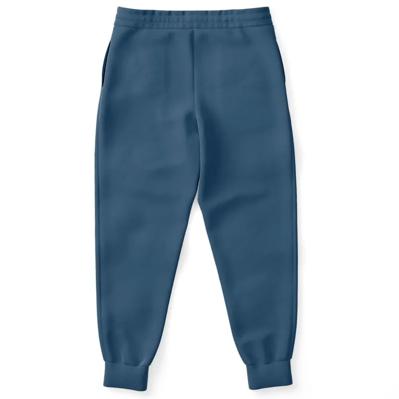 Medium Dark Blue Joggers | Unisex | with PLUS sizes | Medium Dark Pastel Blue | C60M30Y0K60