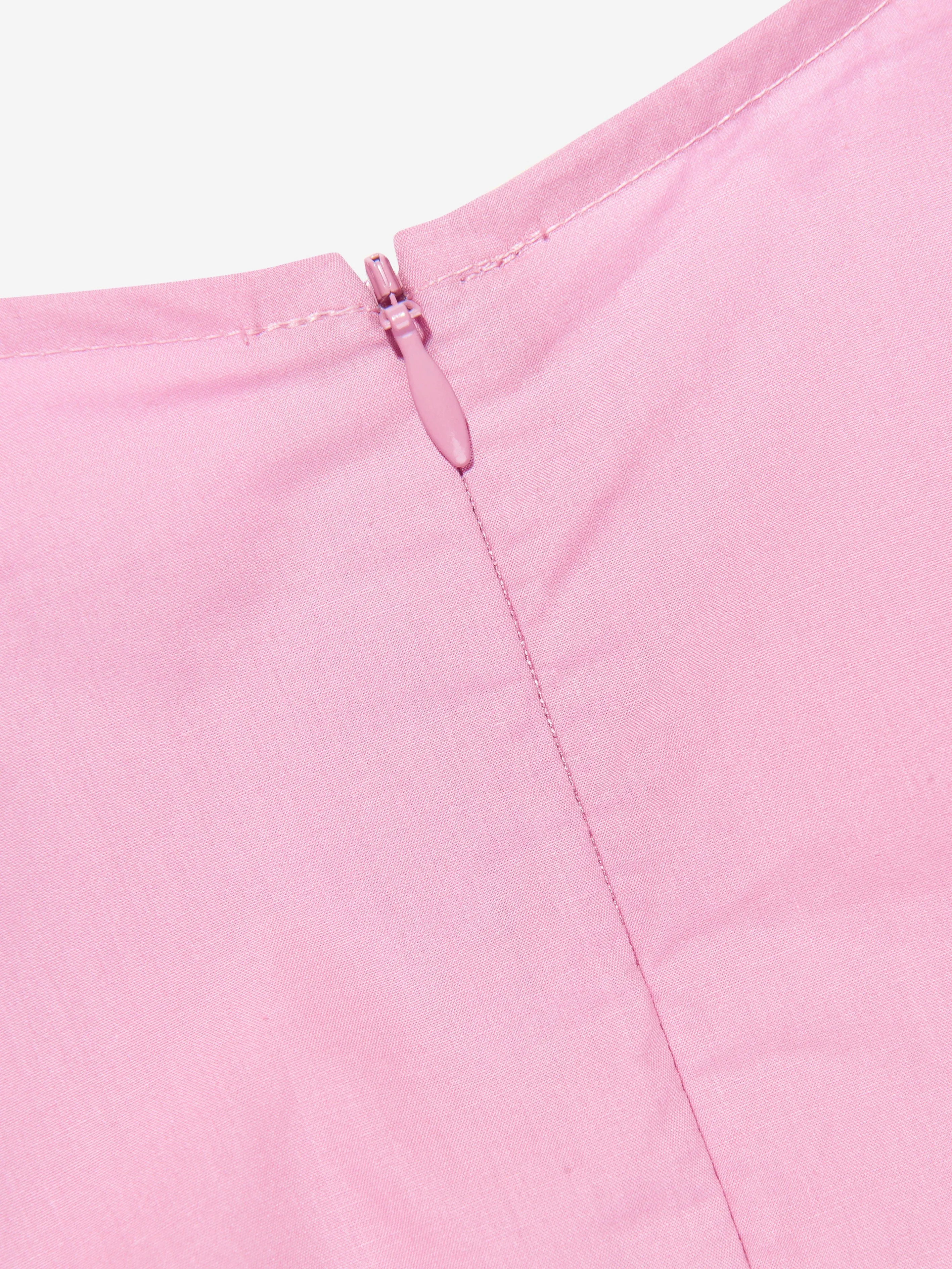 Molo Girls Organic Cotton Dress In Pink