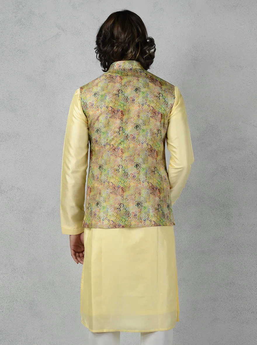 Multi Green Bandhgala Jacket | TULA