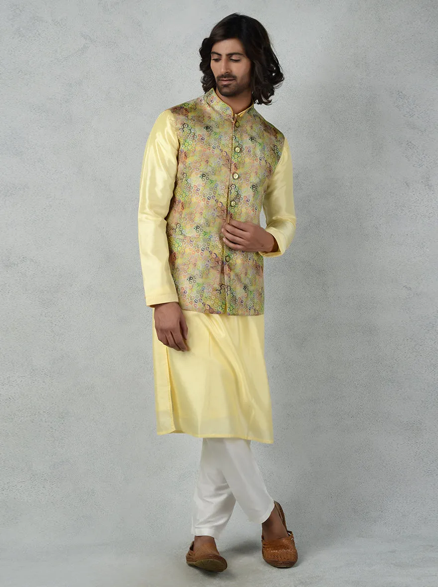 Multi Green Bandhgala Jacket | TULA