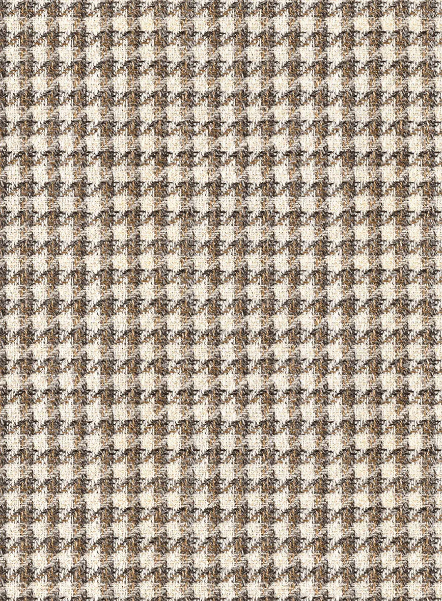 Noble Jaime Houndstooth Wool Silk Linen Jacket