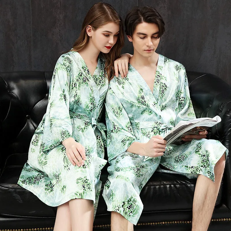 Peignoir Japonais Kimono Océan