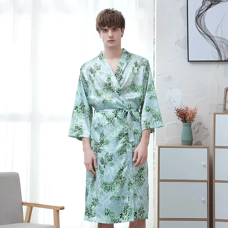 Peignoir Japonais Kimono Océan