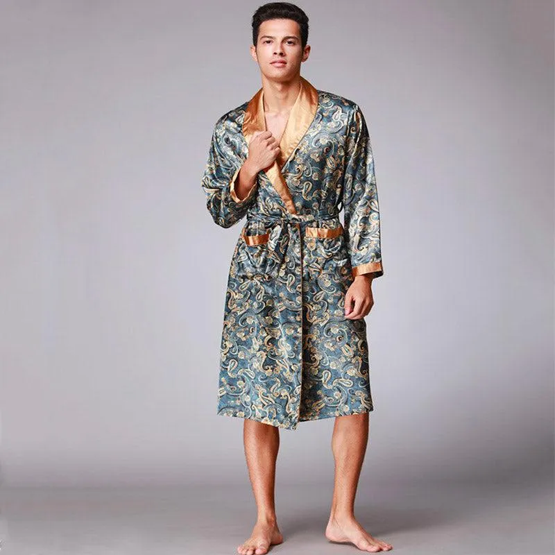Pyjama Kimono Satin Homme