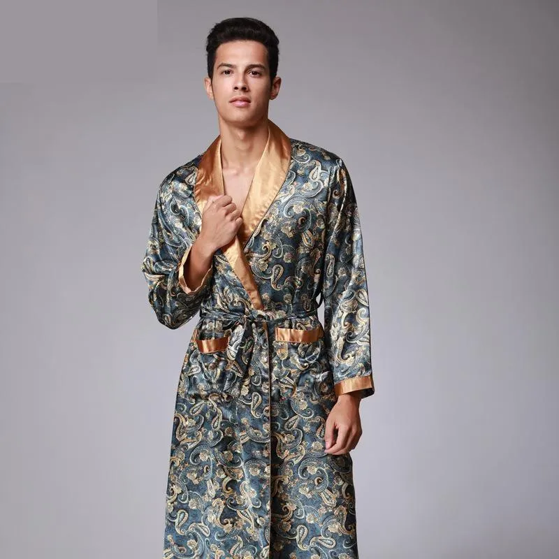 Pyjama Kimono Satin Homme