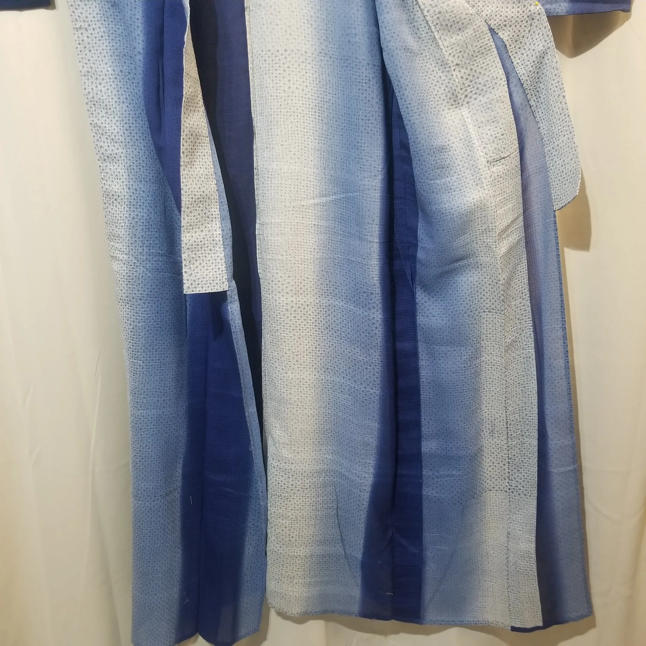 "Indigo Bands" Vintage Kimono