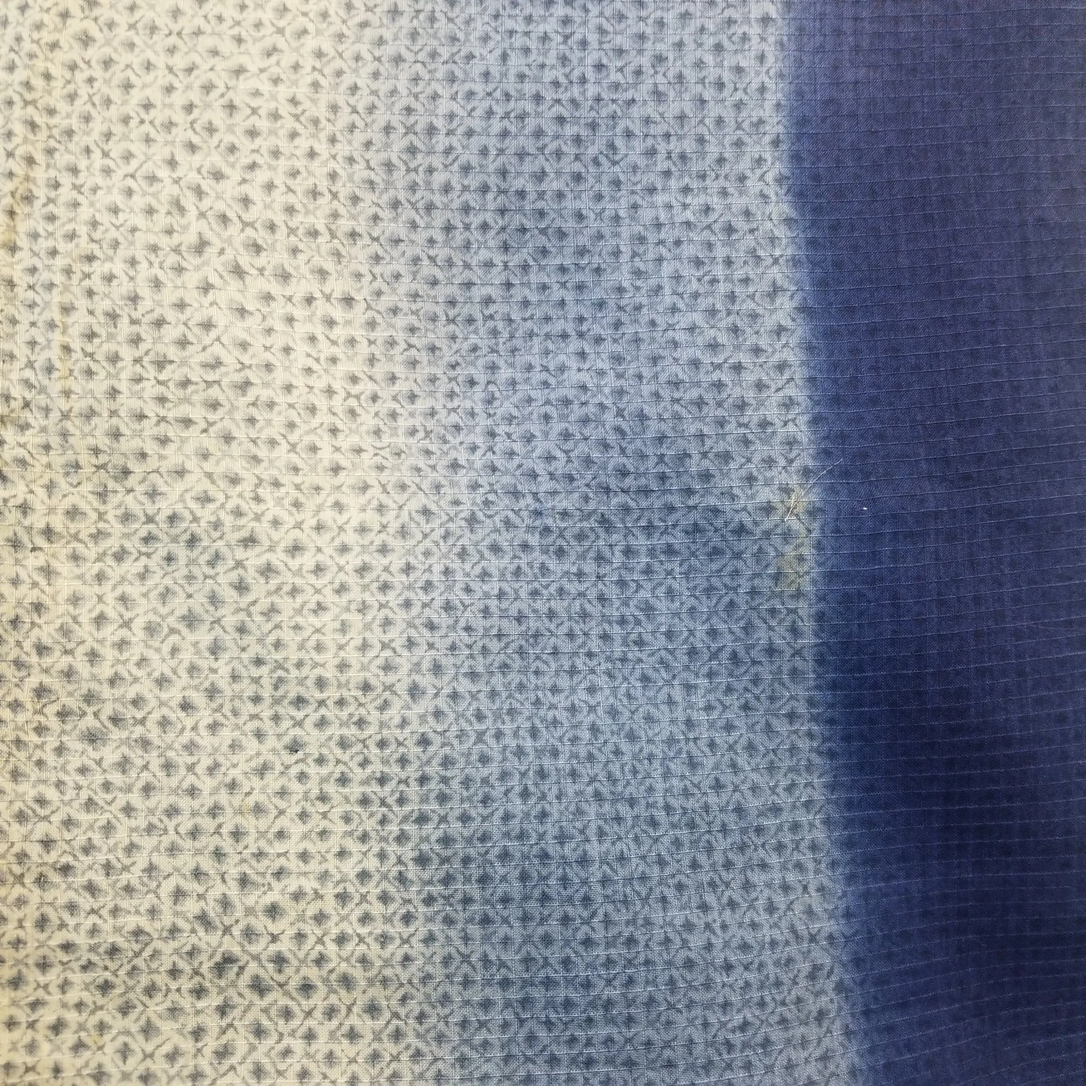 "Indigo Bands" Vintage Kimono
