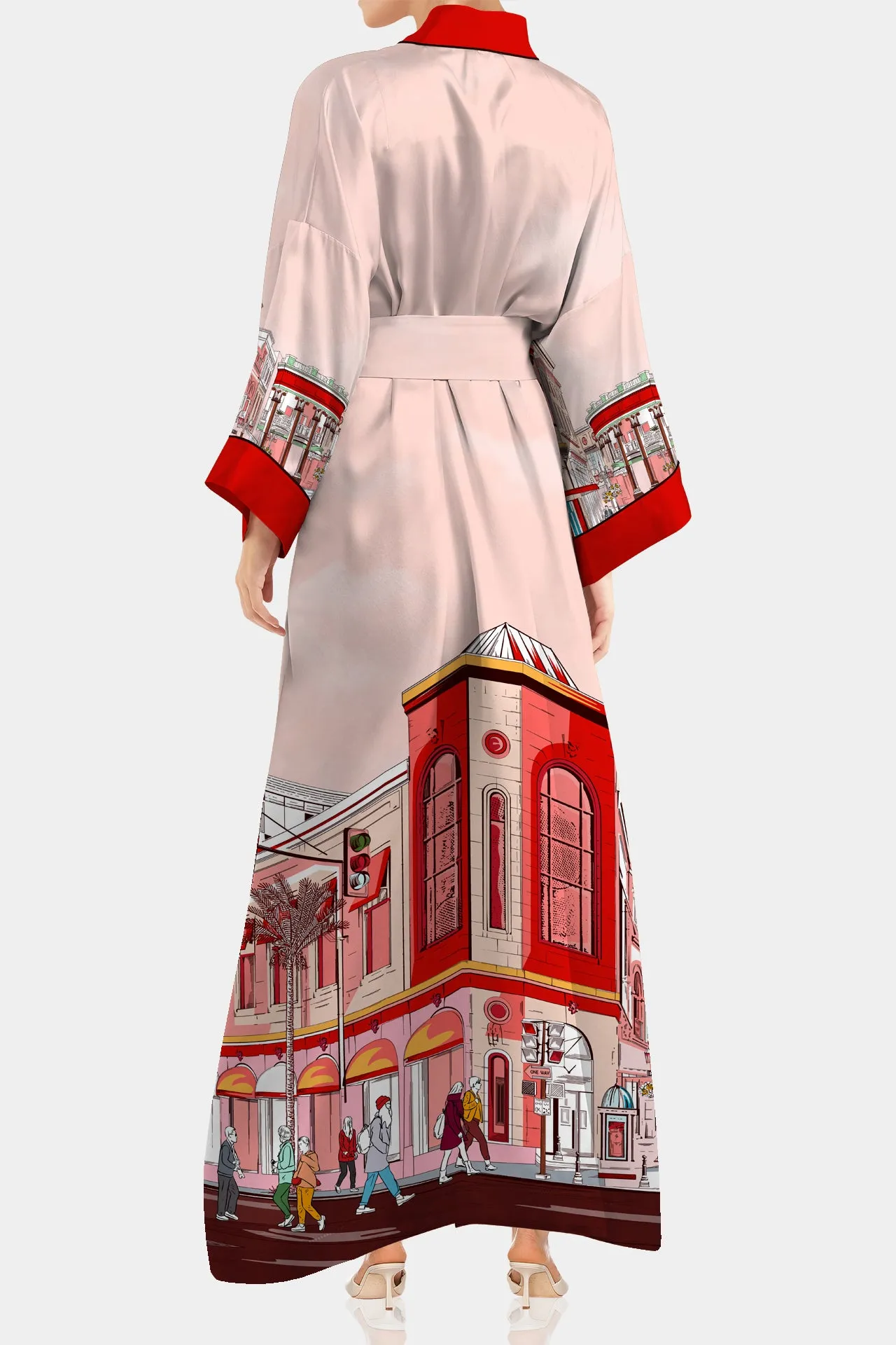 Red Luxury Kimono Robe