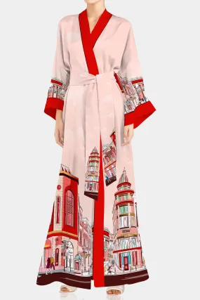 Red Luxury Kimono Robe