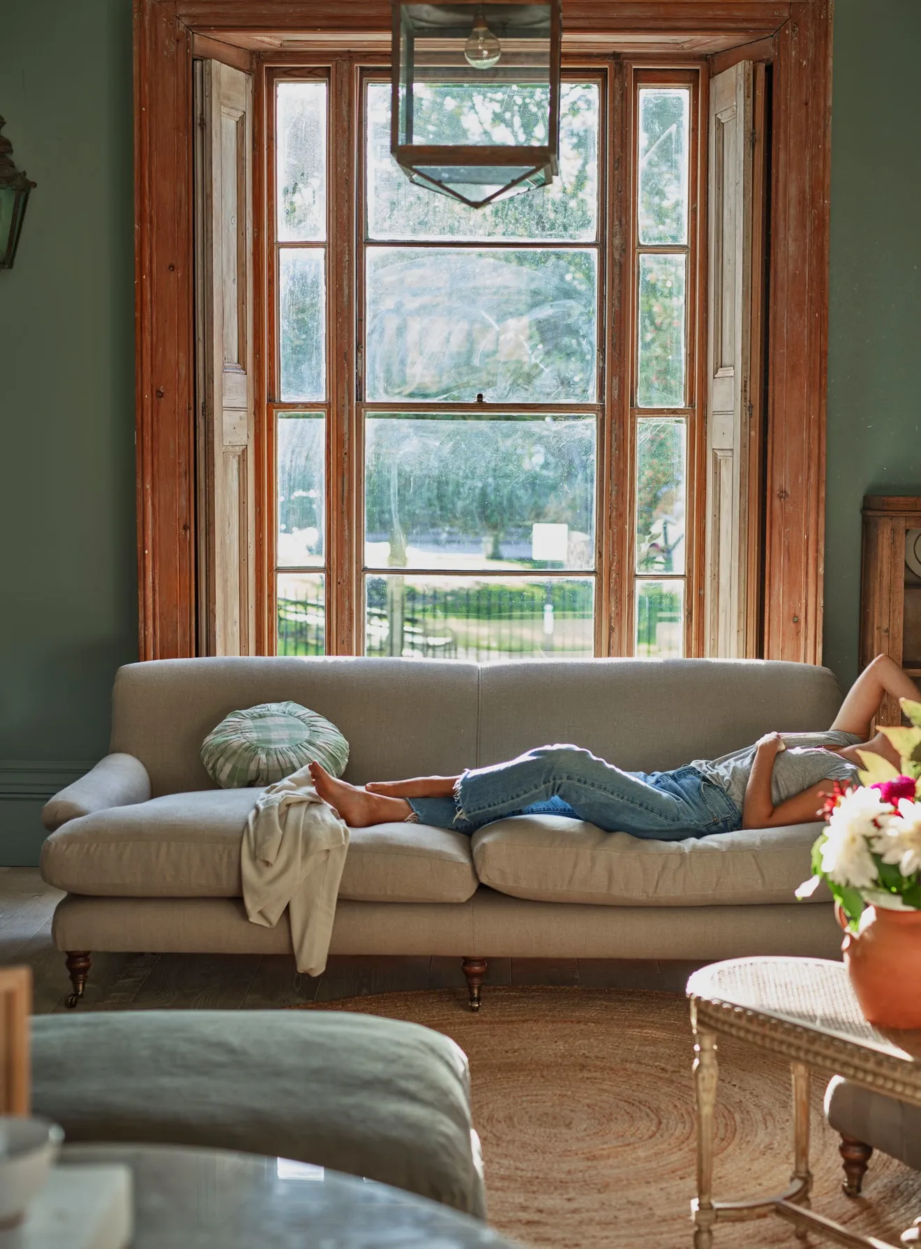 Remy Sofa, Three Seater, Natural Wool
