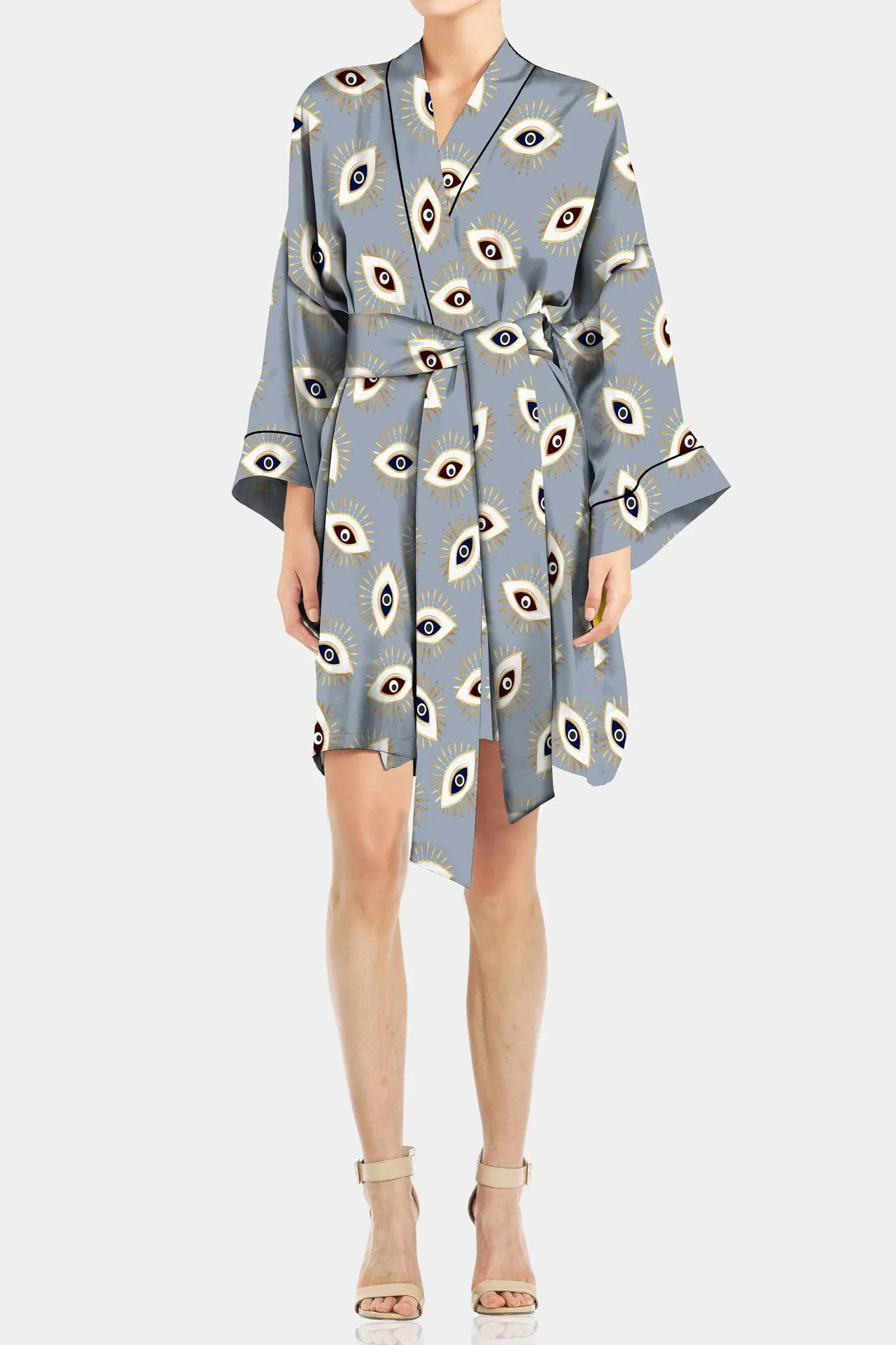 Short Silk Kimono