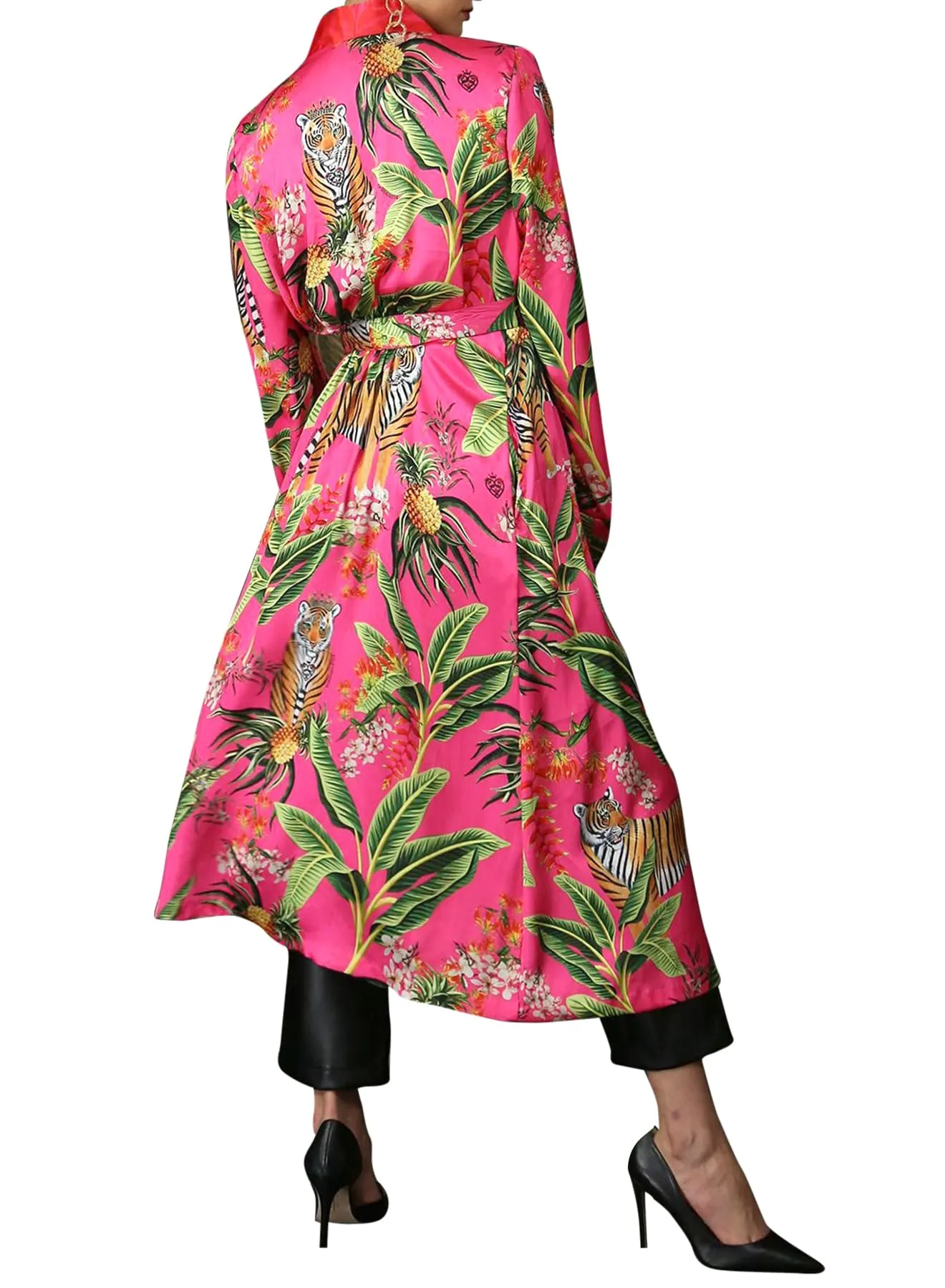 Silk Kimono Robe Womens