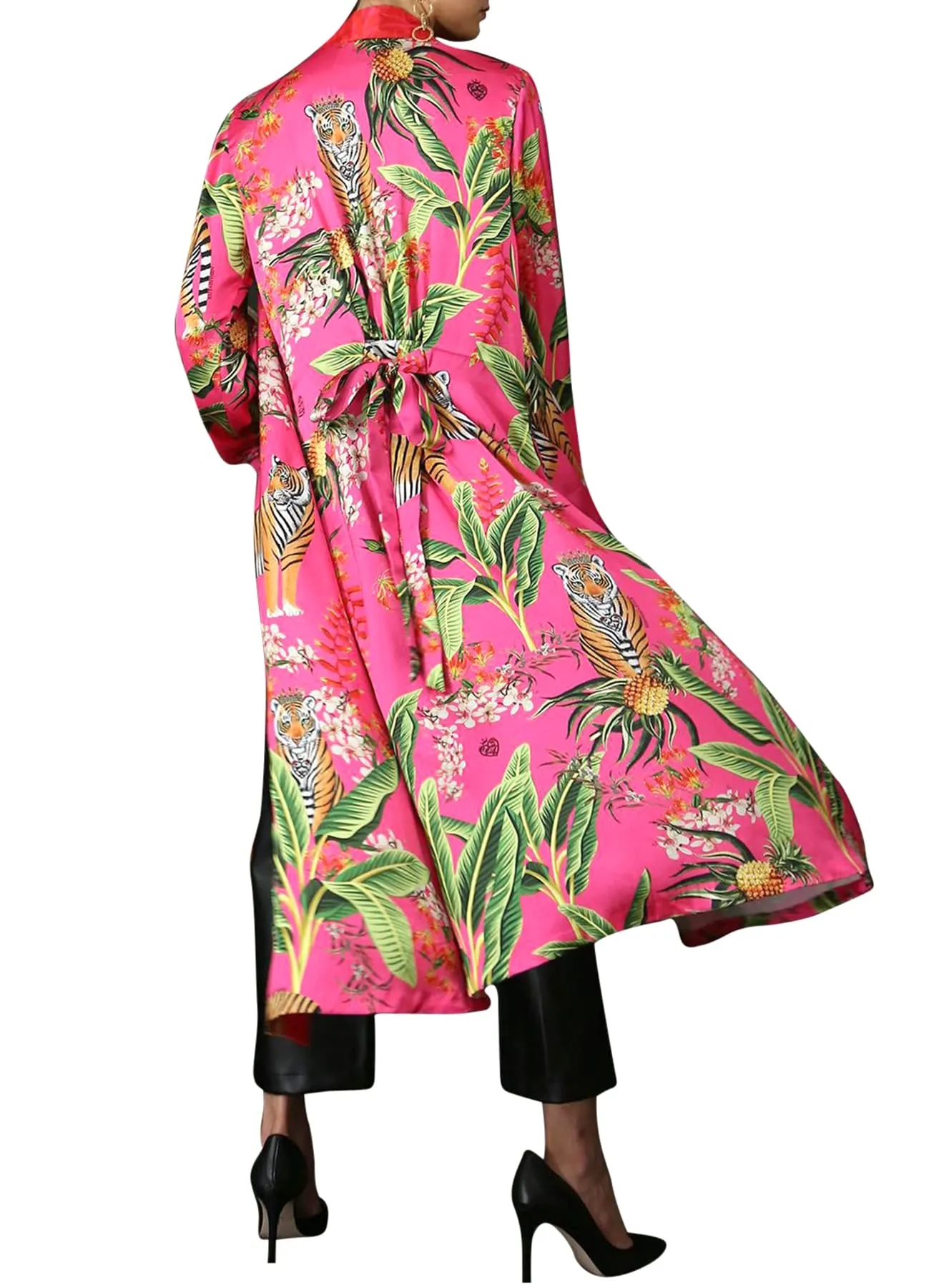 Silk Kimono Robe Womens