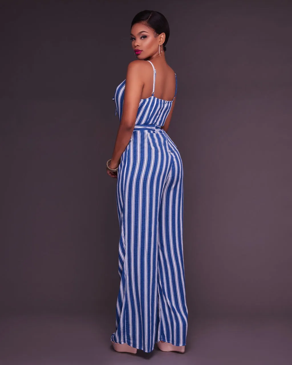 Striped  Jumpsuit