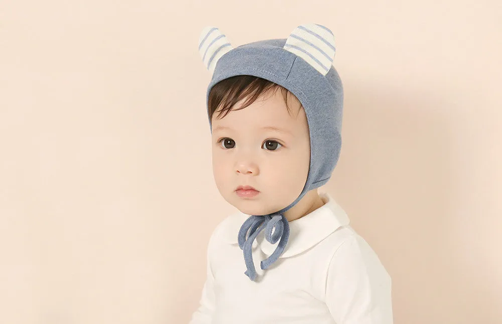 Striped Nighty Bear Bonnet