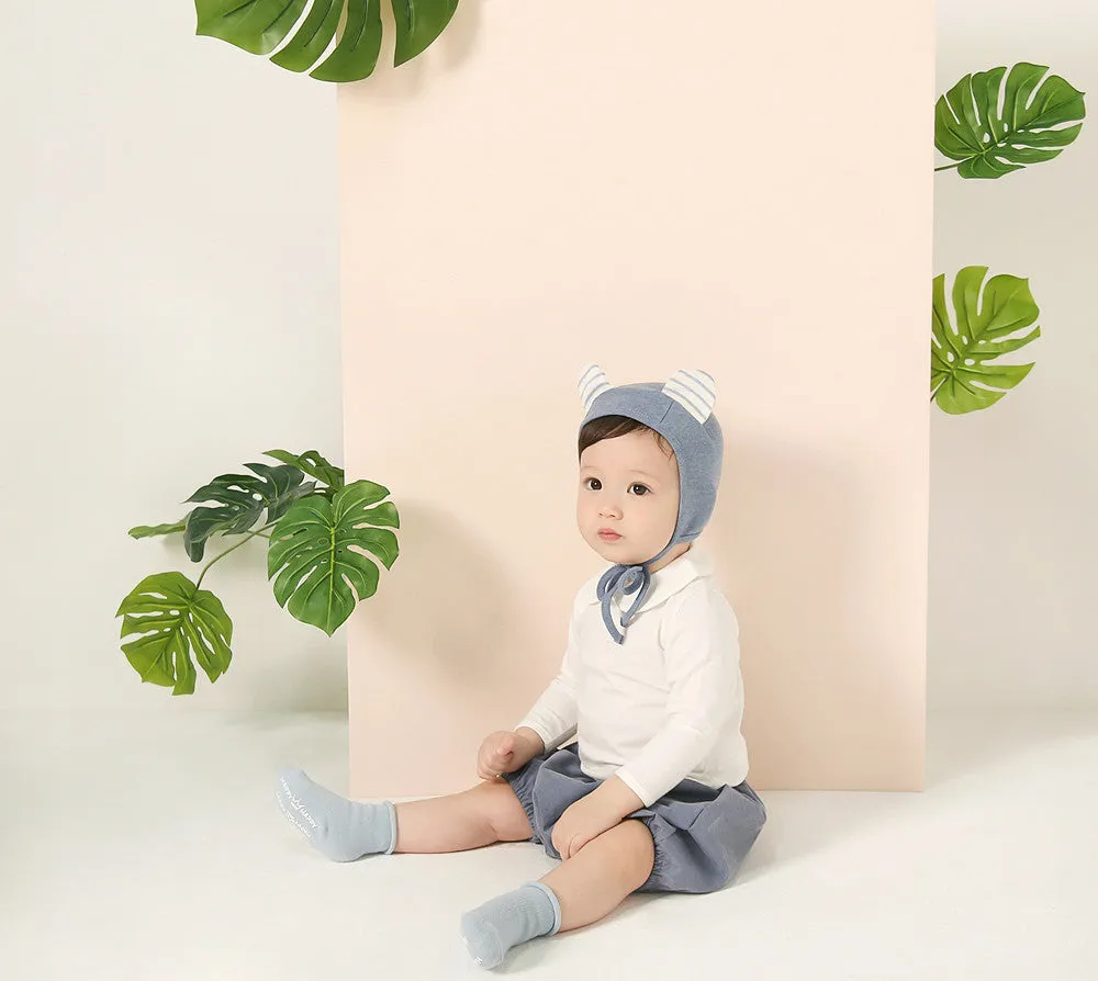 Striped Nighty Bear Bonnet