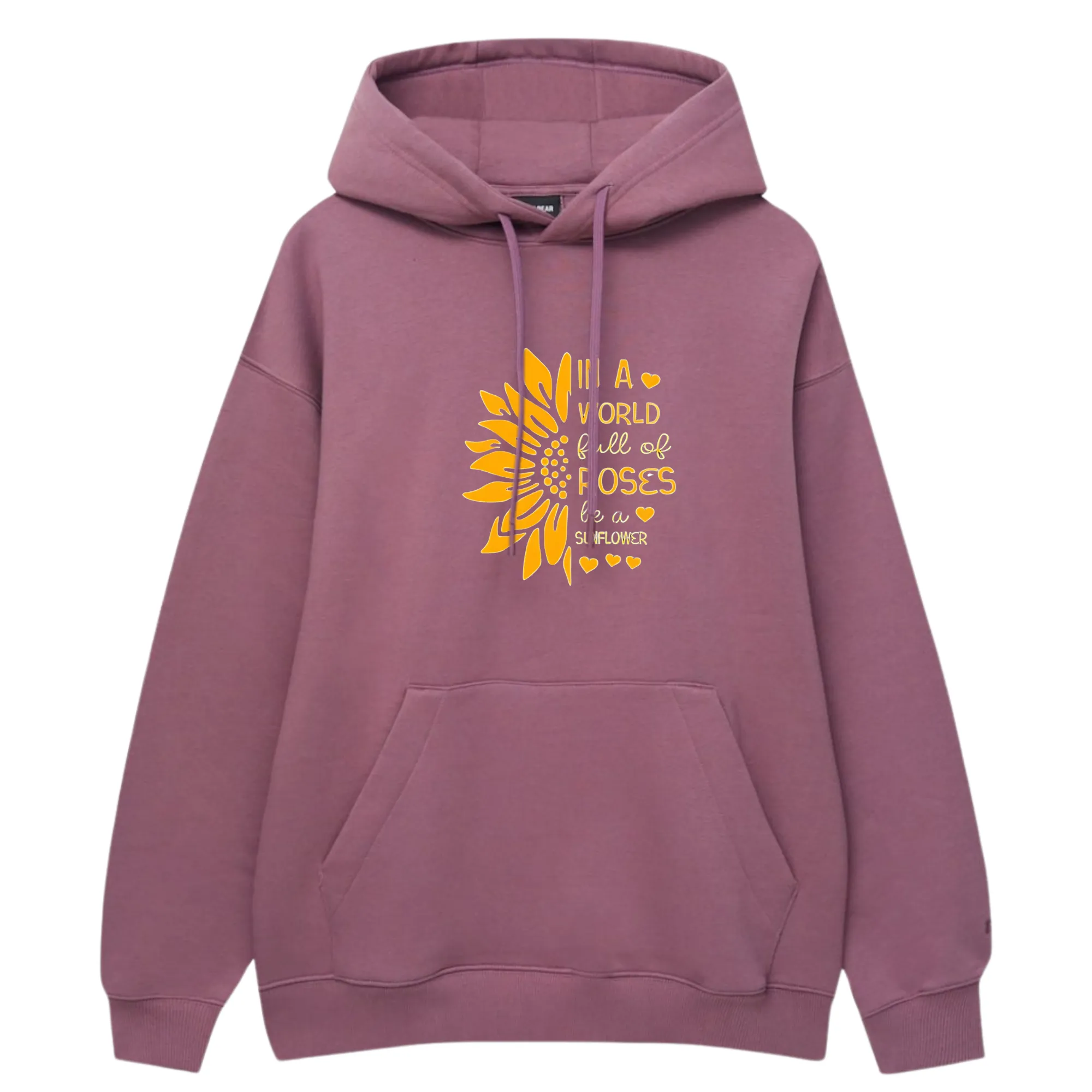 Sun Flower Printed Hoodie