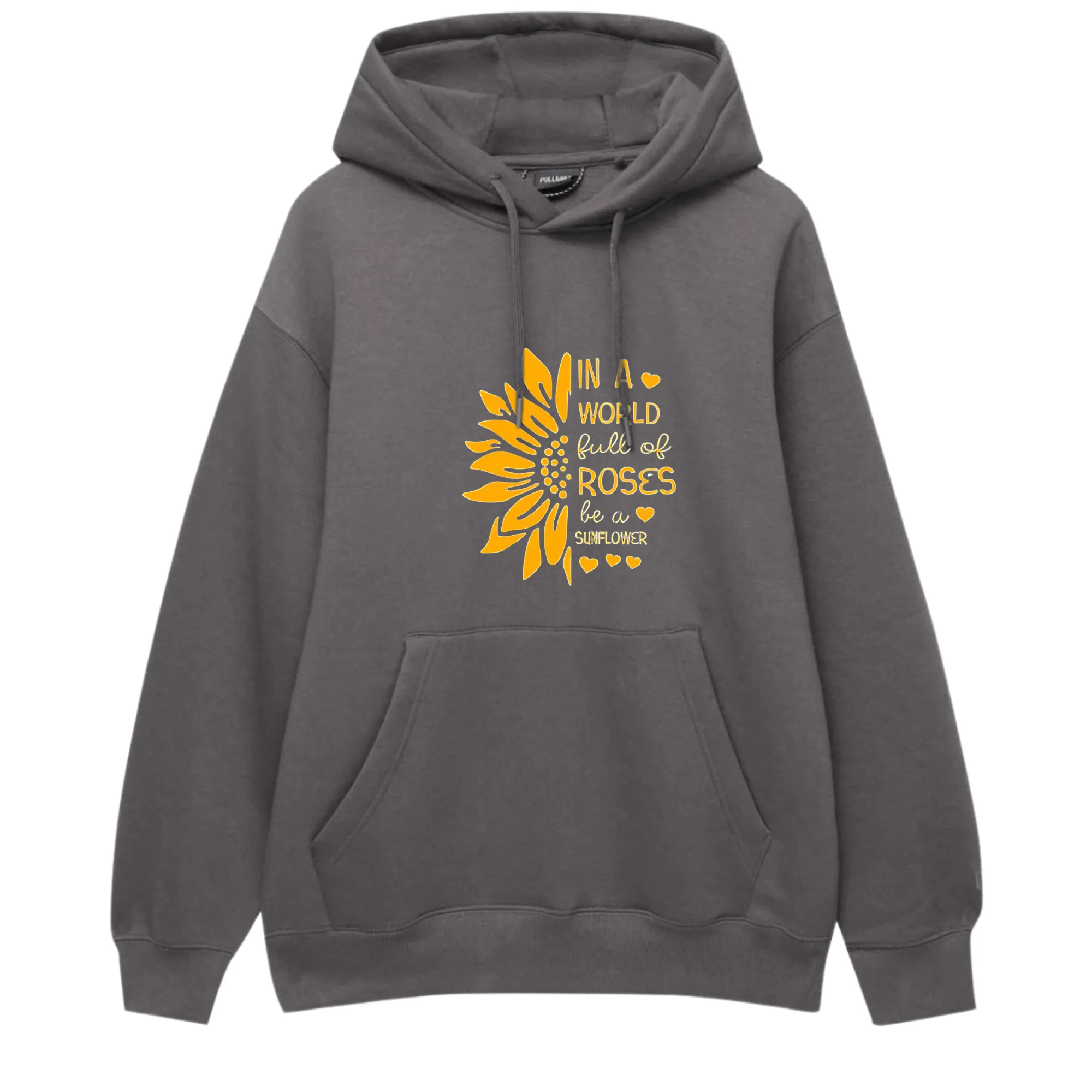 Sun Flower Printed Hoodie