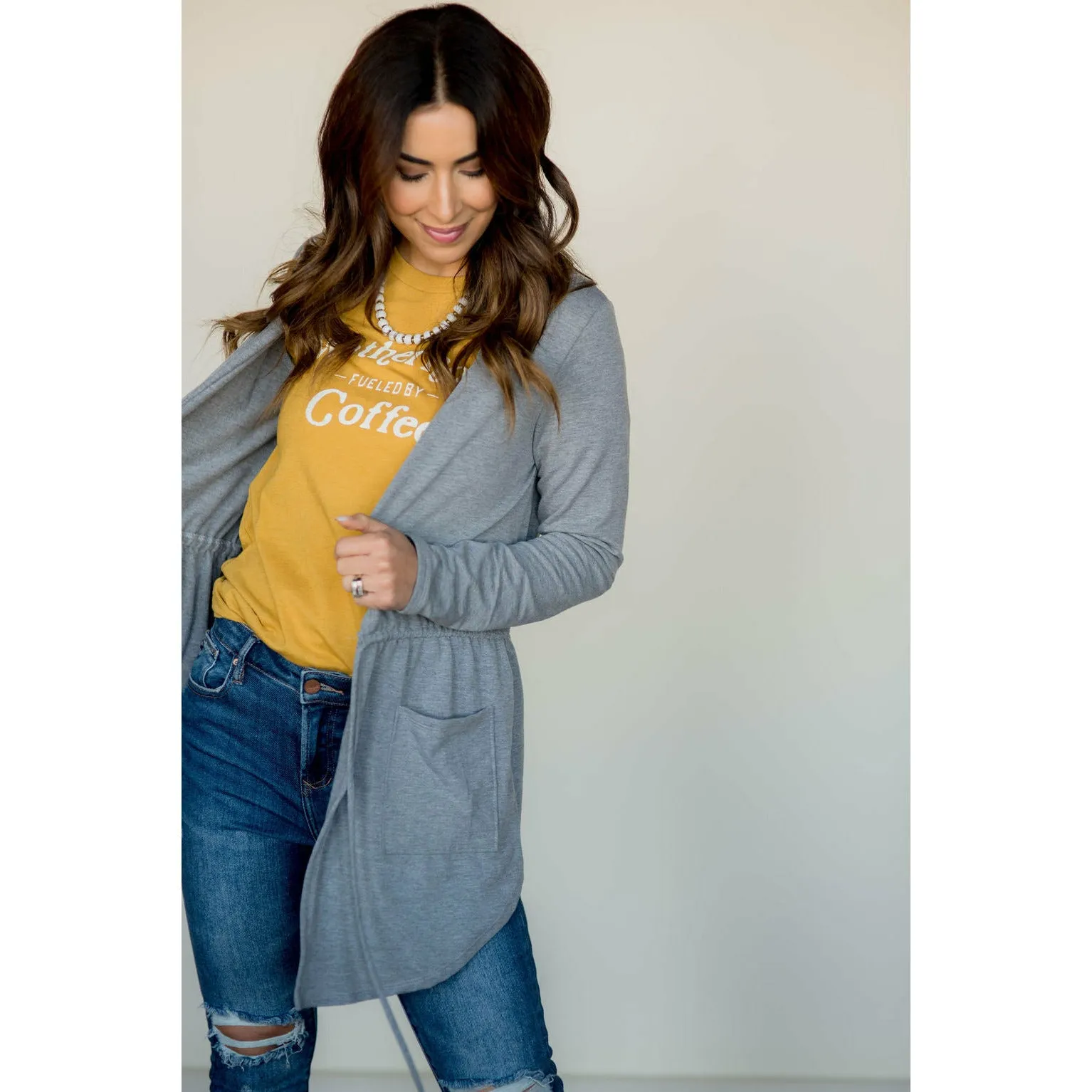 Sweatshirt Tie Jacket