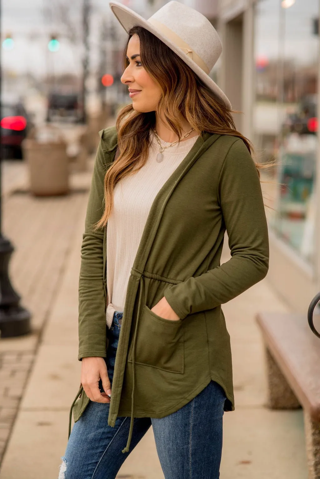 Sweatshirt Tie Jacket