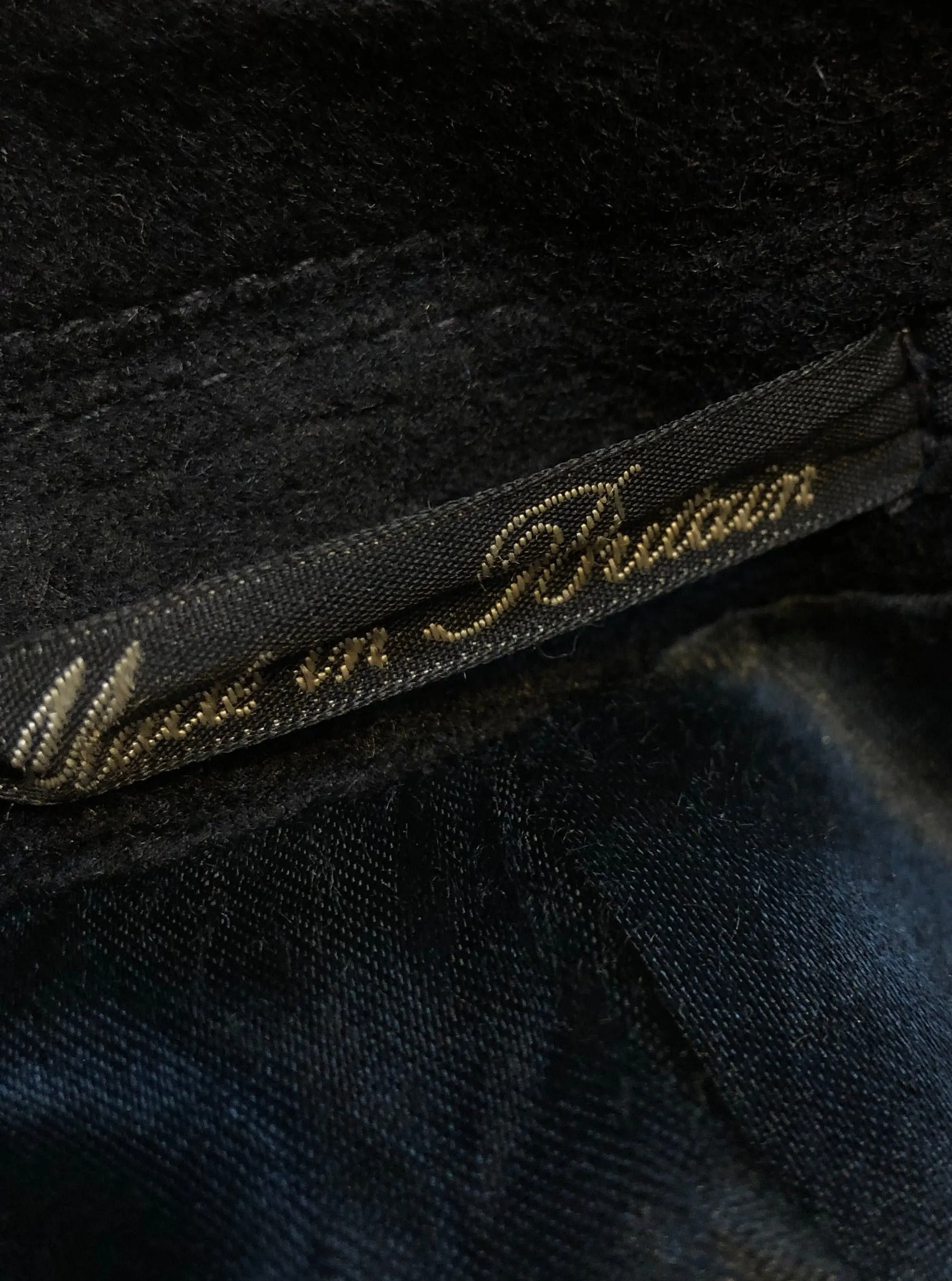 Vintage Baron Anderson Long Black Coat, Made in Britain, Chest 46”