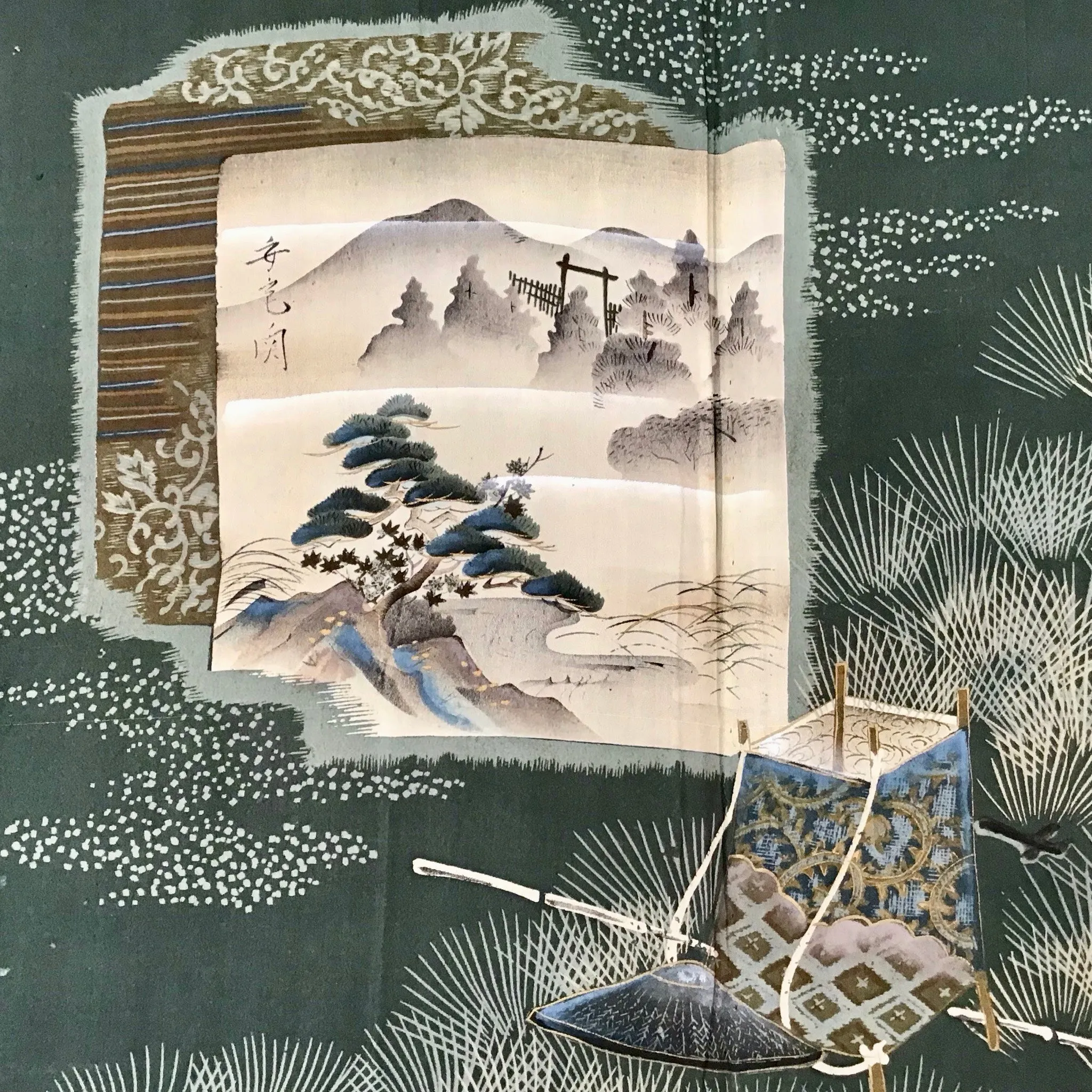 Vintage Mens Kimono ‘Landscapes’